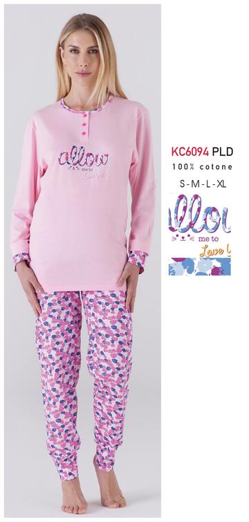 KAREKC6094 PLD- kc6094 pld pigiama donna m/l cotone - Fratelli Parenti